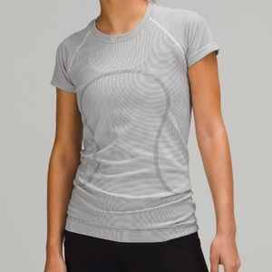 Lululemon swiftly tech short sleeve striped tee